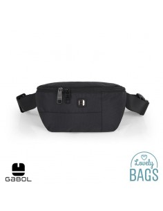 Bolsa de cintura preta impermeável Gabol - Kendo Eco