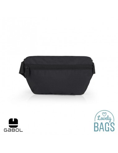 Bolsa de cintura preta impermeável Gabol - Kendo Eco
