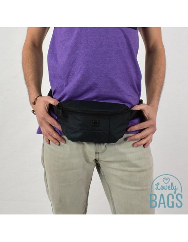 Bolsa de cintura preta impermeável Gabol - Kendo Eco