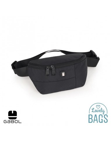 Bolsa de cintura preta impermeável Gabol - Kendo Eco