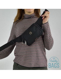 Fanny pack preta básica Gabol - Buddy 2