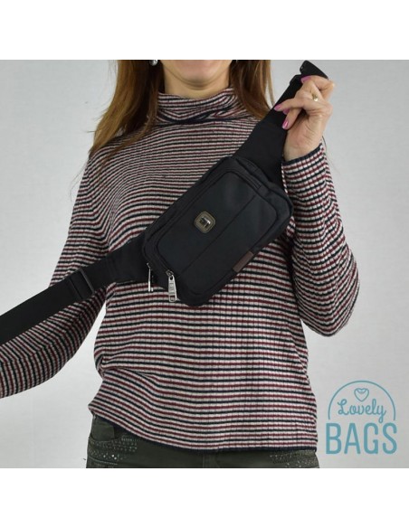 Fanny pack preta básica Gabol - Buddy