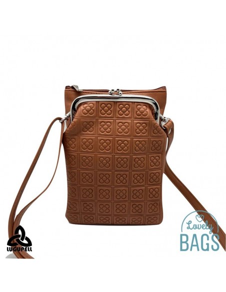 Bolsa a tiracolo pele para telemóvel Lugupell - Panot