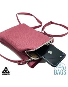 Bandolera rosa porta móvil Lugupell - Panot