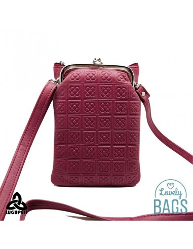 Bandolera rosa porta mòbil Lugupell - Panot