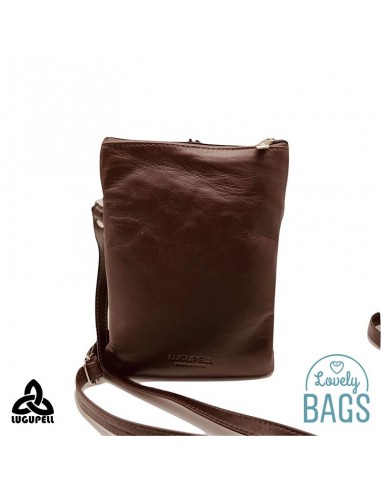 Bolsa tiracolo castanho para telemóvel Lugupell - Panot