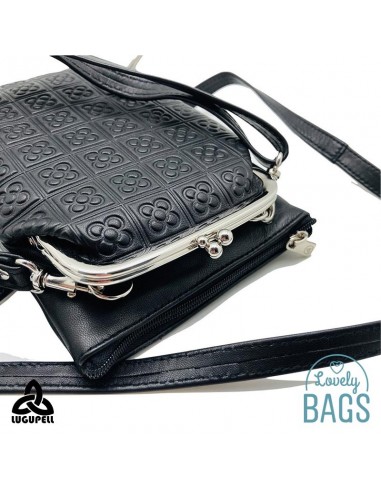 Mala a tiraracolo preta para telemóvel Lugupell - Panot