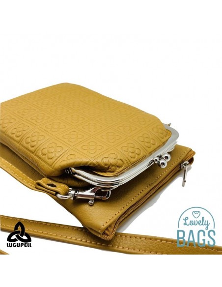 Bandolera mostaza porta móvil Lugupell - Panot