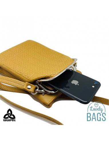 Bandolera mostaza porta móvil Lugupell - Panot