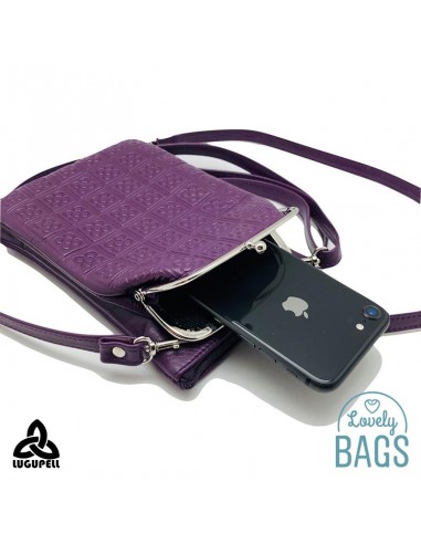 Bolsinha tiracolo lilás para telemóvel Lugupell - Panot