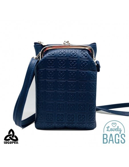 Bandolera blau marí per a mòbil Lugupell - Panot