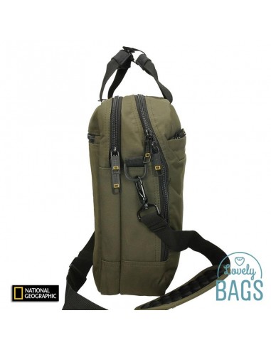 Porta-documentos cáqui 2 compartimentos National Geographic - Pro