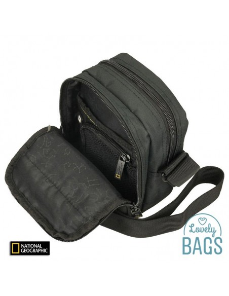 Bandolera impermeable negra pequeña National Geographic - Pro