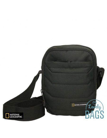 Bandolera impermeable negra pequeña National Geographic - Pro