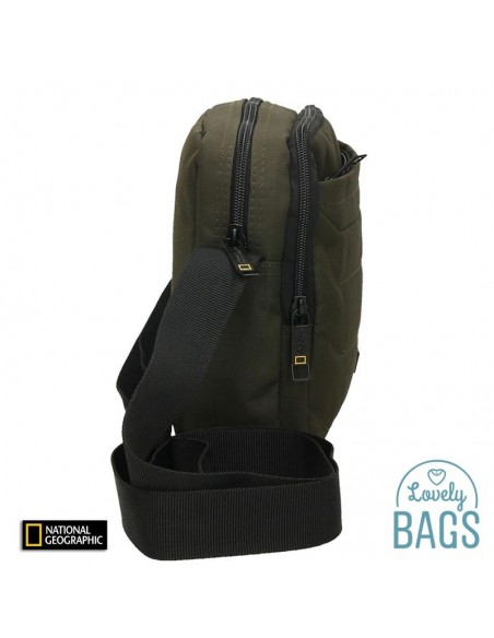 Bandolera impermeable caqui National Geographic - Pro