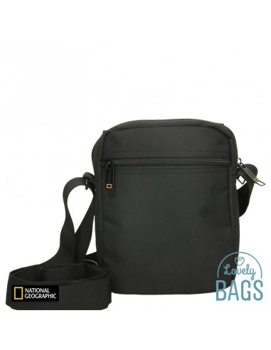 Bandolera impermeable negra amb solapa National Geographic - Pro