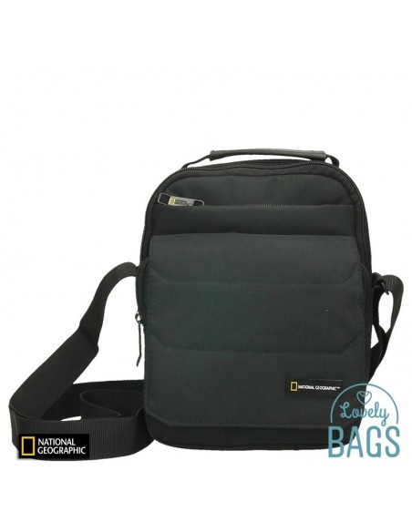 Bandolera negra doble compartiment National Geographic - Pro