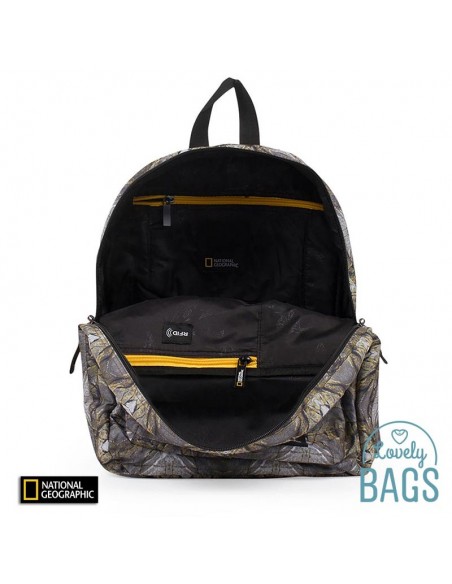 Mochila estampada con RFID National Geographic - Globe Trotter