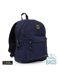 Mochila azul com RFID Blocker National Geographic - Globe Trotter