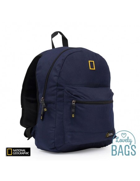 Mochila azul com RFID Blocker National Geographic - Globe Trotter