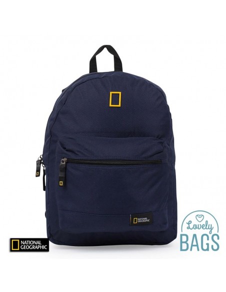 Mochila azul con RFID Blocker National Geographic - Globe Trotter