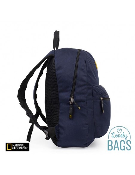 Mochila azul com RFID Blocker National Geographic - Globe Trotter