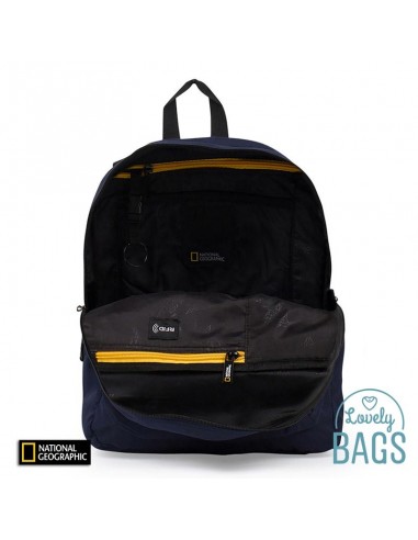 Mochila azul con RFID Blocker National Geographic - Globe Trotter