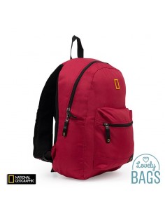 Mochila vermelha com RFID Blocker National Geographic - Globe Trotter