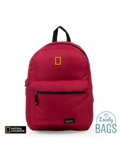 Mochila roja con RFID Blocker National Geographic - Globe Trotter 2