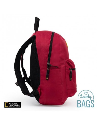 Mochila vermelha com RFID Blocker National Geographic - Globe Trotter