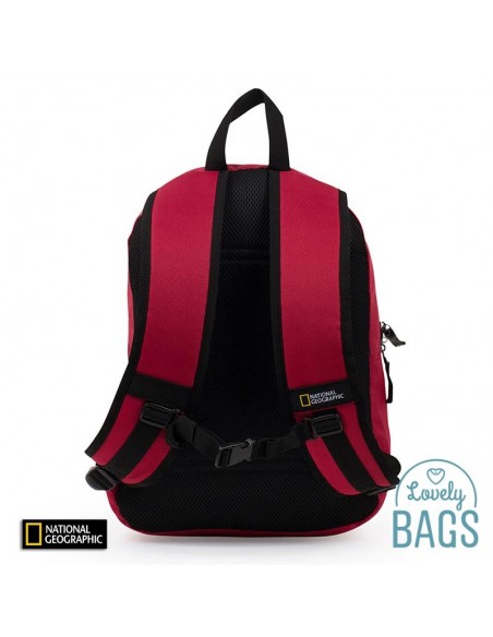 Mochila vermelha com RFID Blocker National Geographic - Globe Trotter