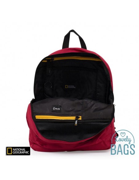 Motxilla vermella amb RFID National Geographic - Globe Trotter