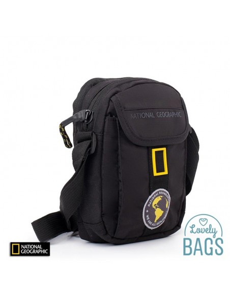 Bandolera petita negre 2 compart. National Geographic - New Explorer