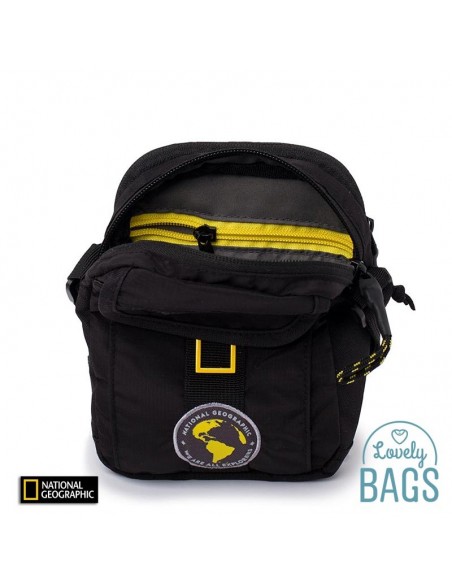 Bandolera petita negre 2 compart. National Geographic - New Explorer
