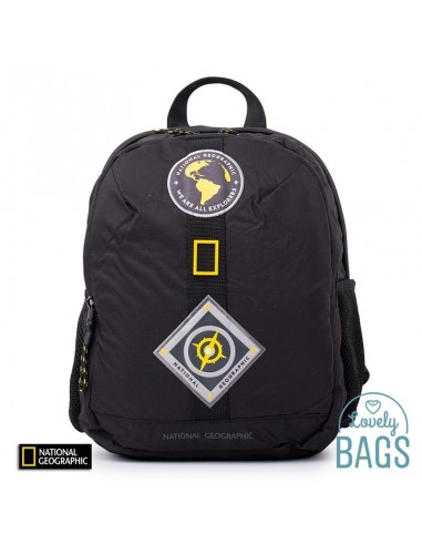 Mochila pequena de nylon preta National Geographic - New Explorer