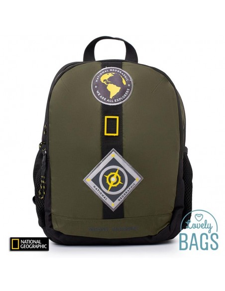Mochila pequena de nylon caqui National Geographic - New Explorer