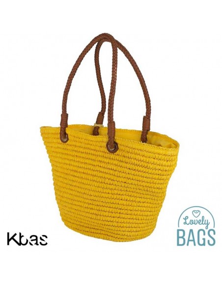 Bossa estiu gran shopper groc - Kbas