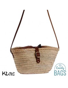 Cabàs bandolera amb tancament de cuir - Kbas