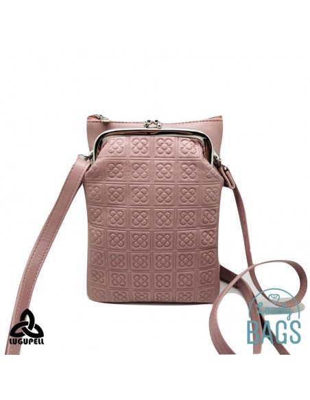 Bandolera rosa palo porta móvil Lugupell - Panot