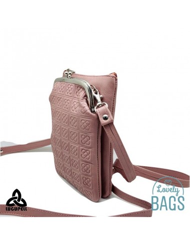 Bandolera rosa palo porta móvil Lugupell - Panot