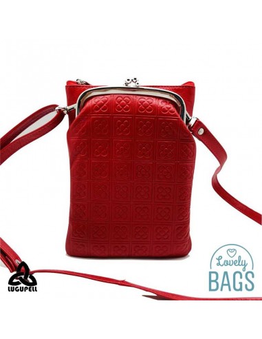 Bolsa tiracolo para telemóvel vermelha Lugupell - Panot