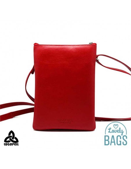 Bolsa tiracolo para telemóvel vermelha Lugupell - Panot