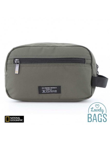 Necessaire verde caqui ecológico National Geographic - Mutation