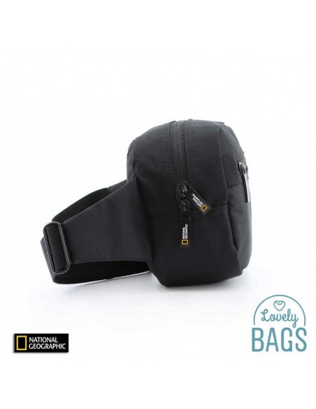 Bolsa de cintura preta ecológica da National Geographic - Mutação