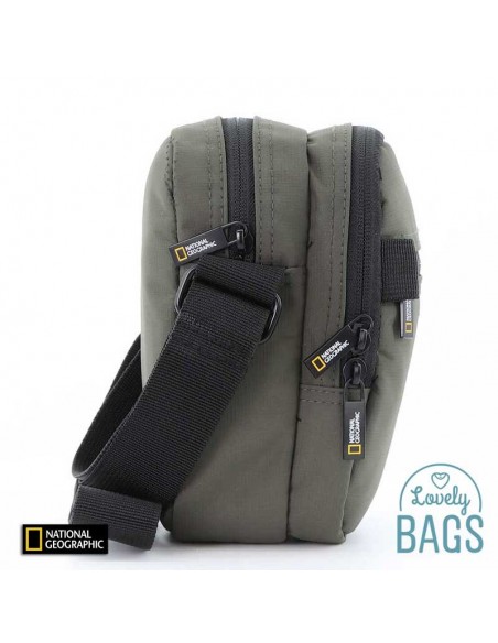 Bandolera verde caqui pequeña National Geographic - Mutation