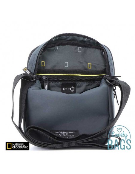 Bandolera gris doble compartiment National Geographic - Mutation