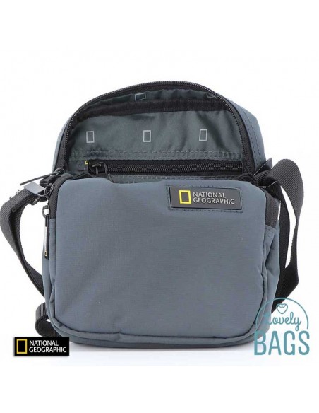 Bandolera gris doble compartiment National Geographic - Mutation