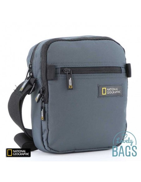 Tiracolo cinzenta compartimento duplo National Geographic - Mutation