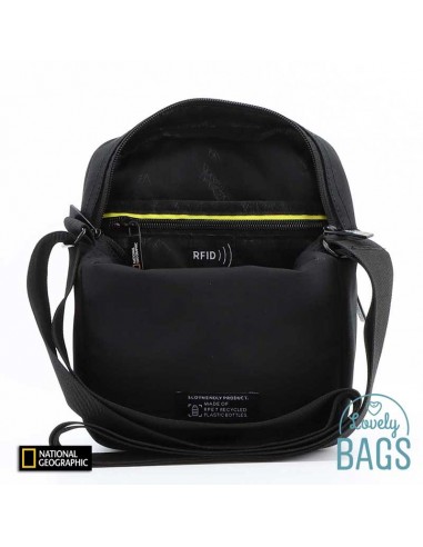 Bandolera negra doble compartimento National Geographic - Mutation