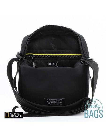 Bandolera negra doble compartiment National Geographic - Mutation